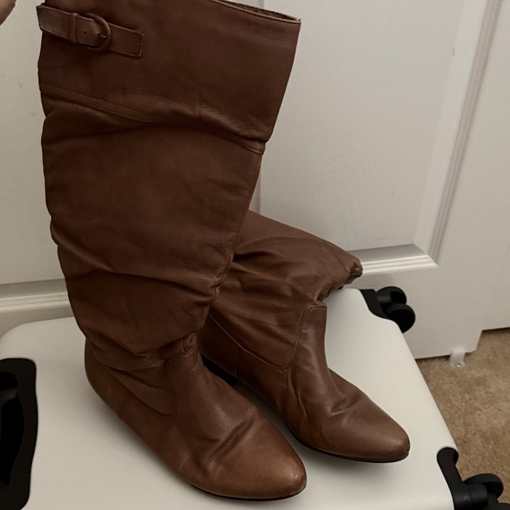 Steve Madden Tan Heeled Boots